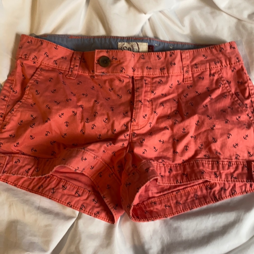 coral anchor shorts